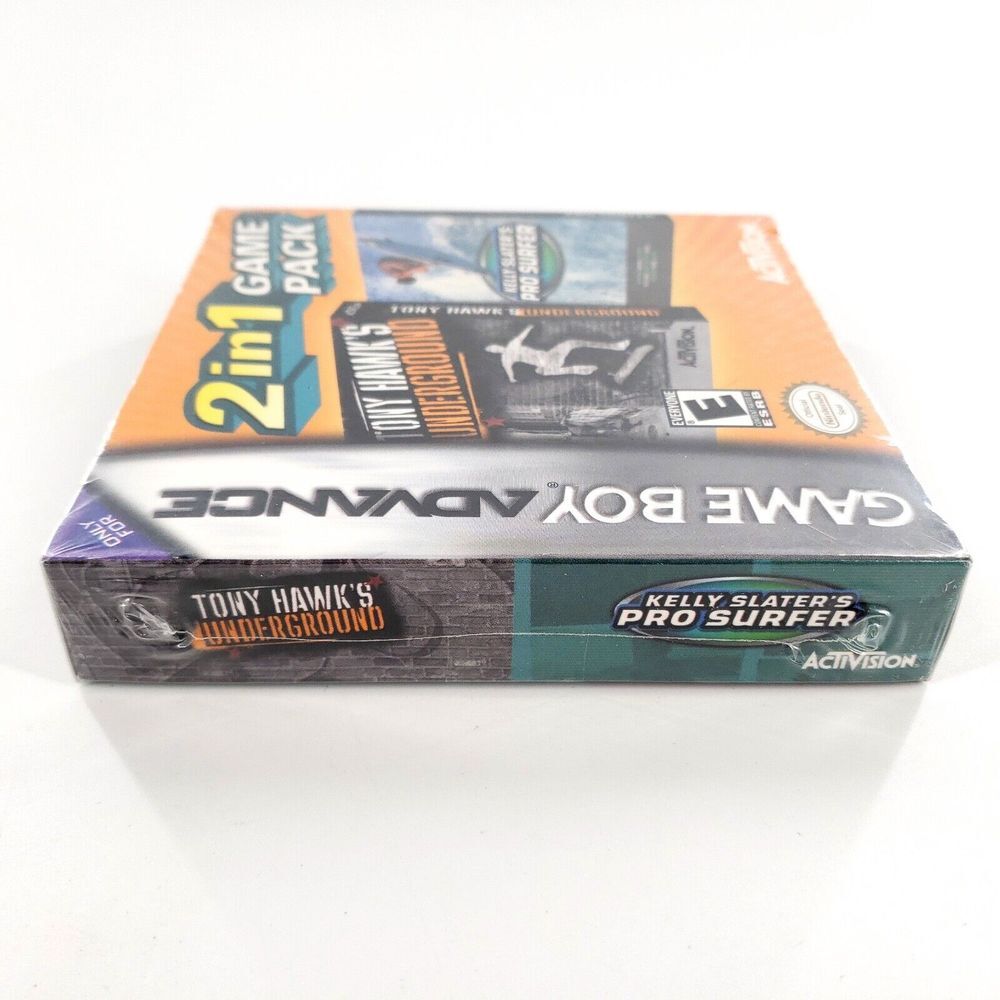 2 in 1 Game Pack: Tony Hawk's Underground/Kelly Slater's Pro Surfer GBA Sealed - Picture 6 of 7